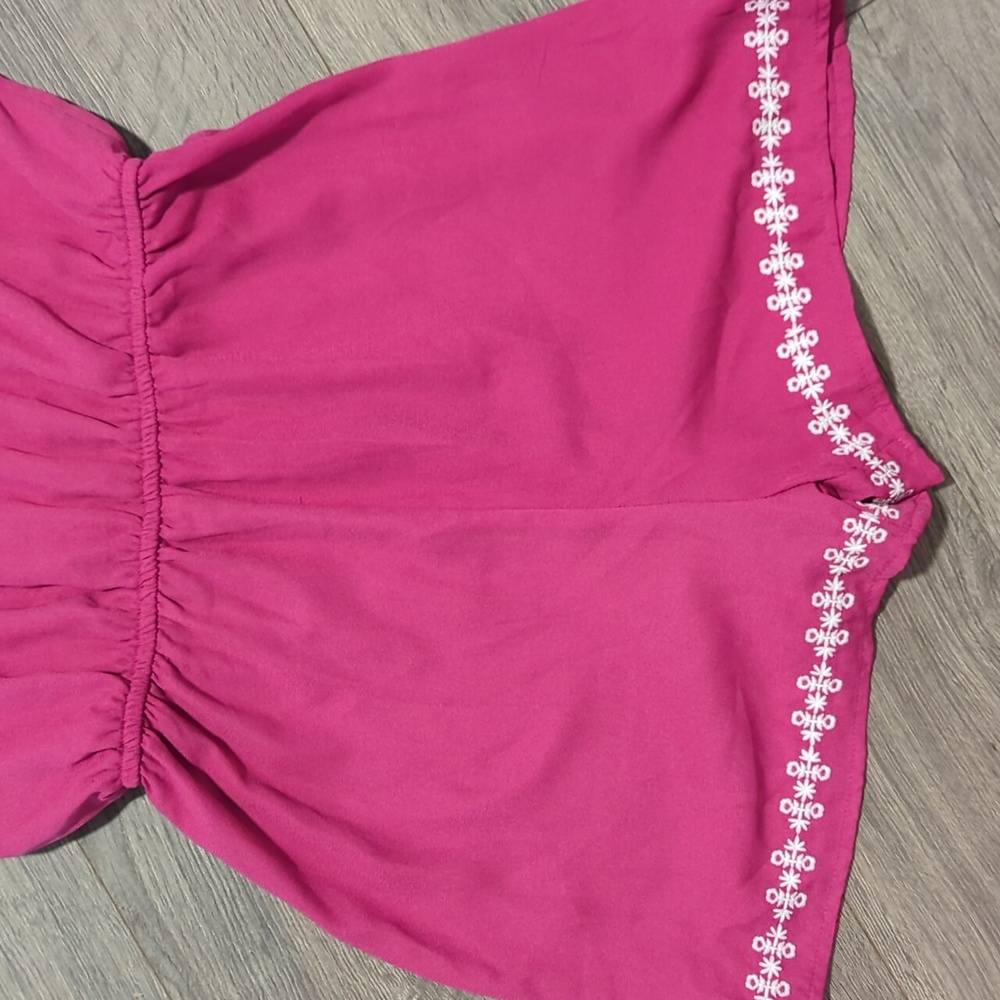 NWT Blue Rain Francesca's Embroidered Halter Romper - Picture 5 of 11